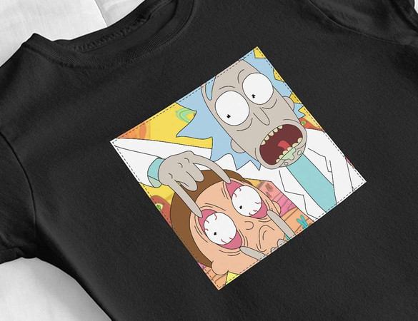 Bluzka damska z naszywką Rick and Morty 04