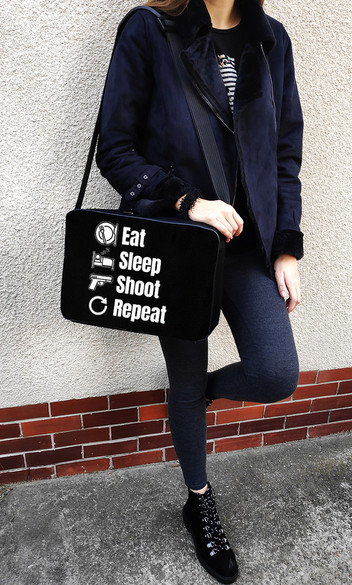 Torba na ramię dla strzelca Eat Sleep Shoot Repeat