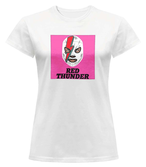 Bluzka damska z naszywką Red Thunder