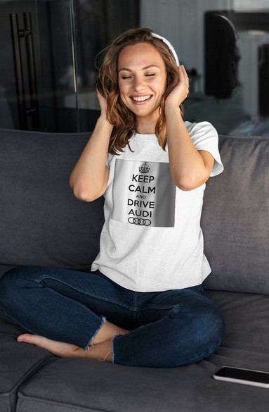 Bluzka damska z naszywką Audi Keep Calm