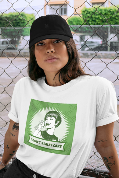 Koszulka z naszywką I don't really care