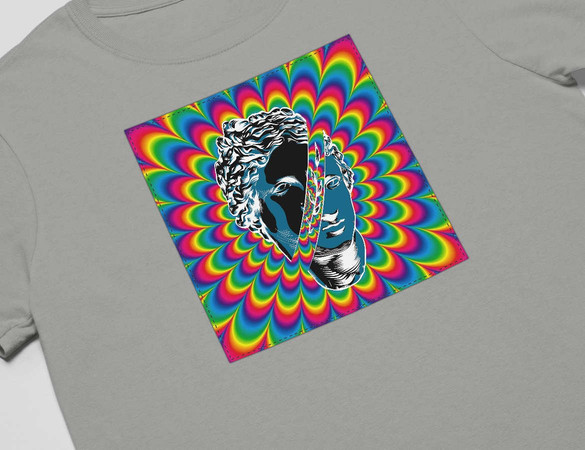 Koszulka z naszywką Psychodelic Athena