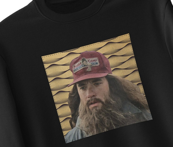 Bluza z naszywką Forrest Gump beard