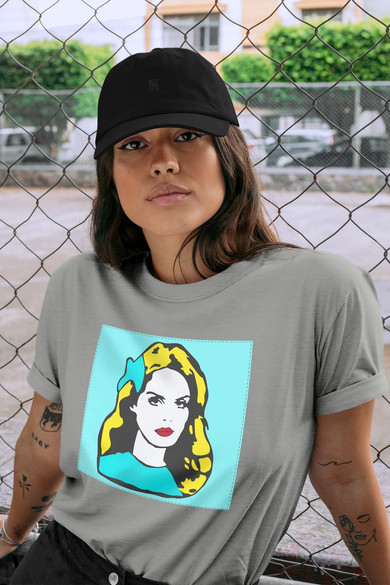Koszulka z naszywką LANA DEL REY pop art