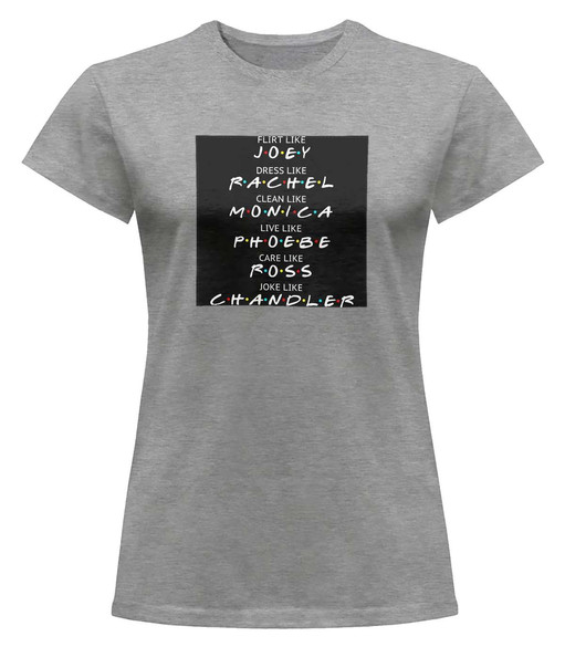 Bluzka damska z naszywką Friends act like