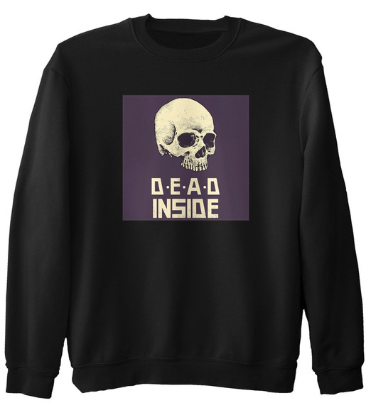 Bluza z naszywką Skull : Dead inside