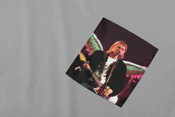 Koszulka z kieszonką NIRVANA KURT COBAIN