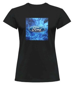 Bluzka damska z naszywką Ford logo blue