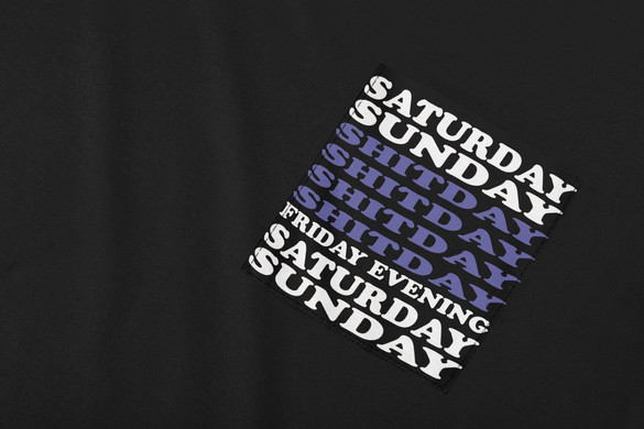 Koszulka z kieszonką Shitday