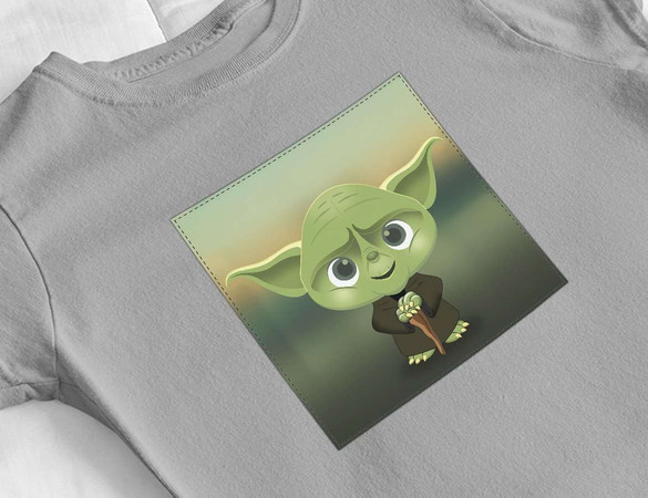 Bluzka damska z naszywką YODA Star Wars