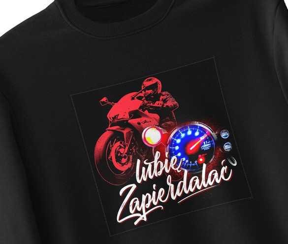 Bluza z naszywką Lubię zapierd..lać 01