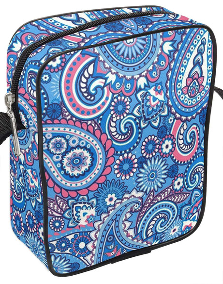 Torba Listonoszka WZORKI NIEBIESKIE Dodaj Napis!