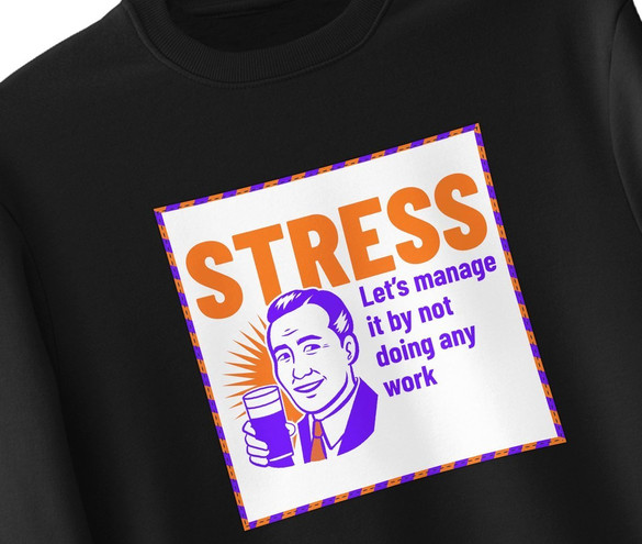 Bluza z naszywką STRESS