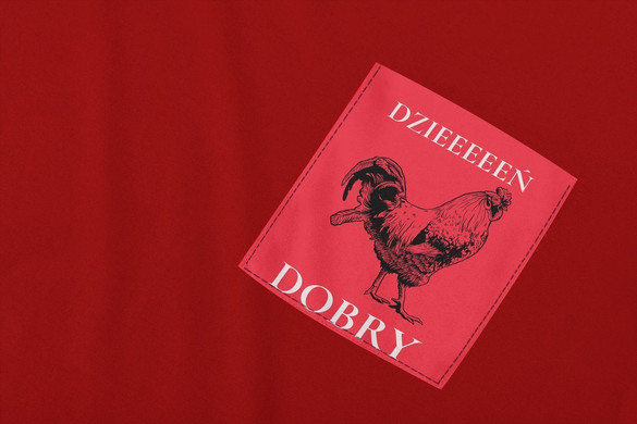 Koszulka z kieszonką DZIEŃ DOBRY...