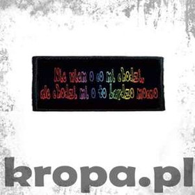 Naszywka NIE WIEM O CO MI CHODZI...