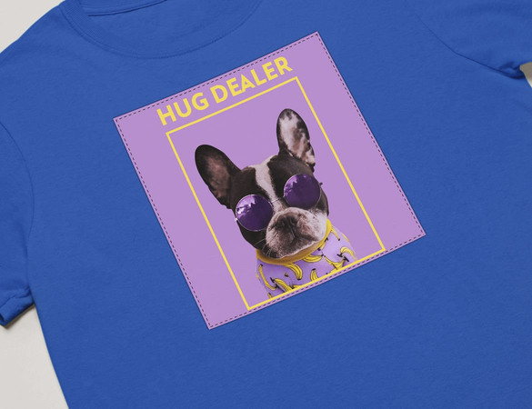 Koszulka z naszywką Hug dealer