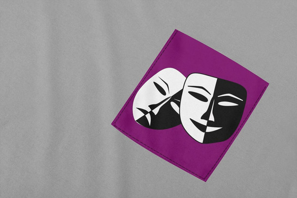 Koszulka z kieszonką THEATER MASKS