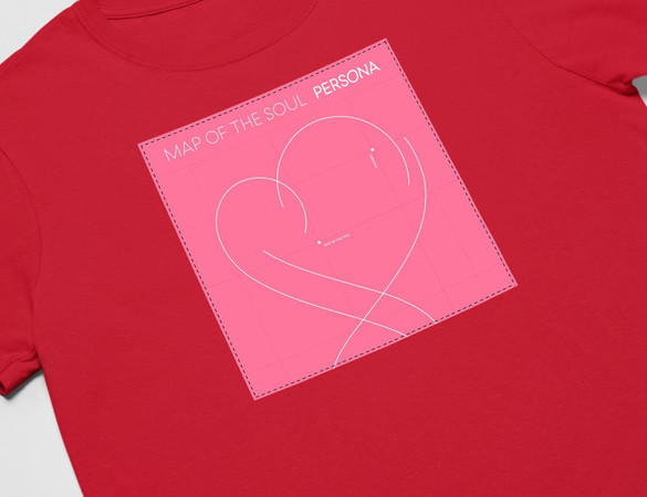 Koszulka z naszywką BTS Map of the Soul