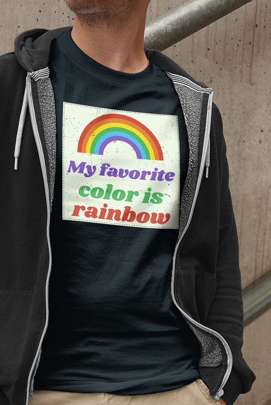 Koszulka z naszywką Favourite colour