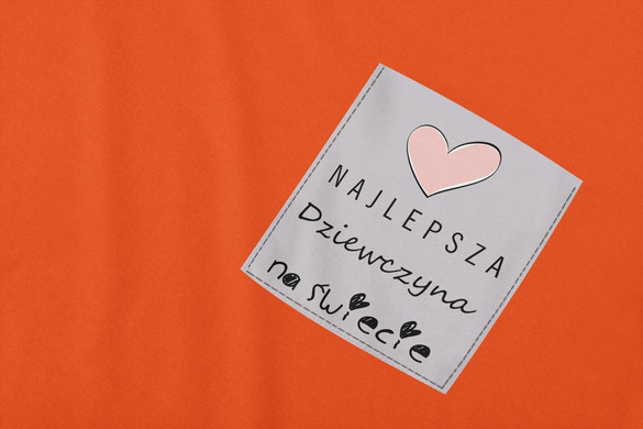 Koszulka z kieszonką NAJLEPSZA DZIEWCZYNA