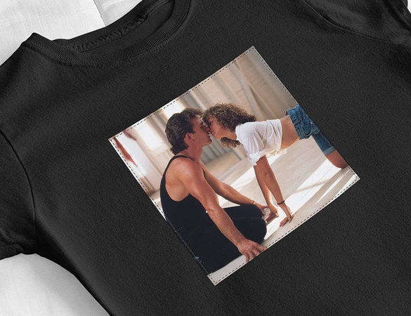 Bluzka damska z naszywką Dirty Dancing Kiss