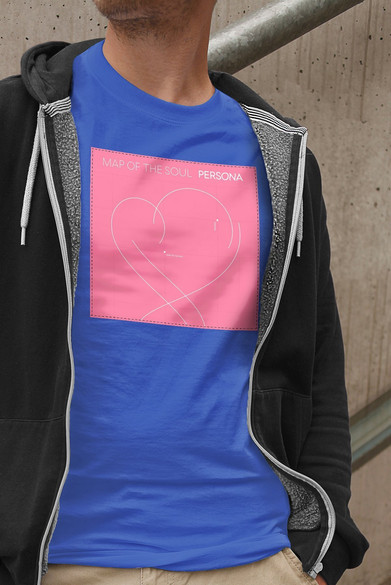 Koszulka z naszywką BTS Map of the Soul