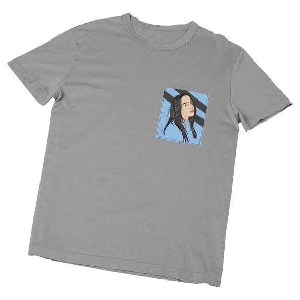 Koszulka z kieszonką BILLIE EILISH 02