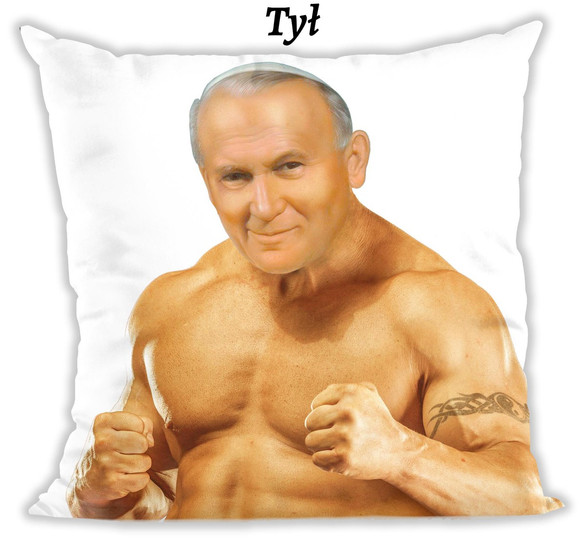 Poduszka Jan Paweł 2 Nic nie robi bica .. 