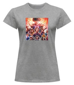 Bluzka damska z naszywką Stranger Things squad 2