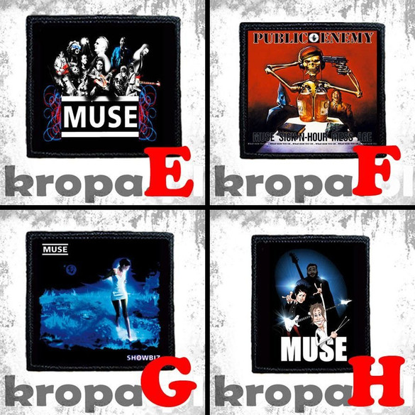 Naszywka MUSE 10 x 10 cm  Dużo Wzorów!