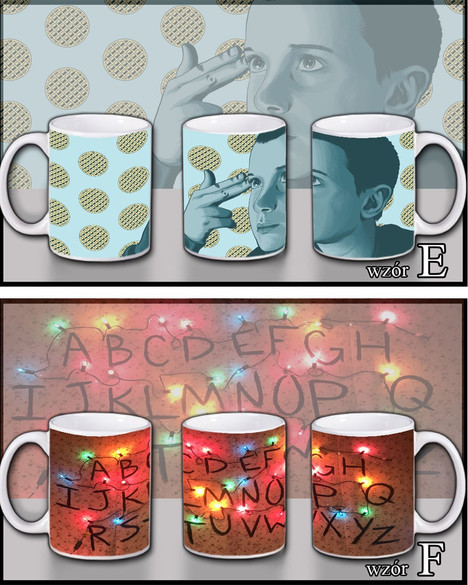 KUBEK STRANGER THINGS+ IMIĘ GRATIS, PREZENT