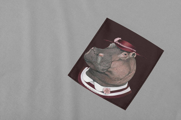 Koszulka z kieszonką HIPPO GENTLEMAN