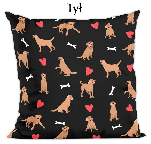 Poduszka pies, piesek labrador wzorek