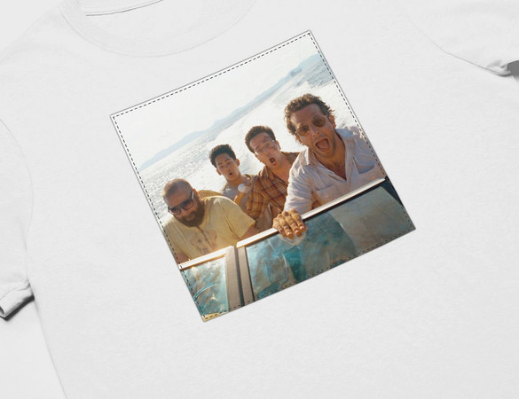 Koszulka z naszywką Kac Vegas squad 01