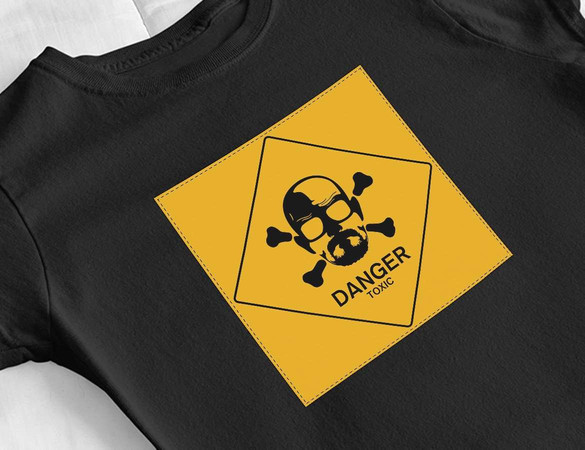 Bluzka damska z naszywką Breaking Bad toxic