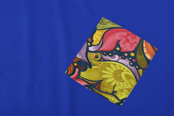 Koszulka z kieszonką WZORY MANDALA 03