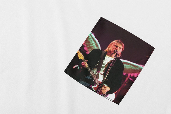 Koszulka z kieszonką NIRVANA KURT COBAIN