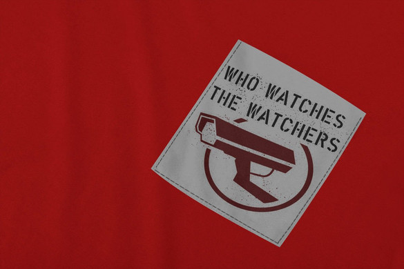 Koszulka z kieszonką BANKSY WATCHERS