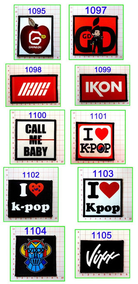 Naszywki BTS K-POP XOXO #BARDZO DUŻO WZORÓW#