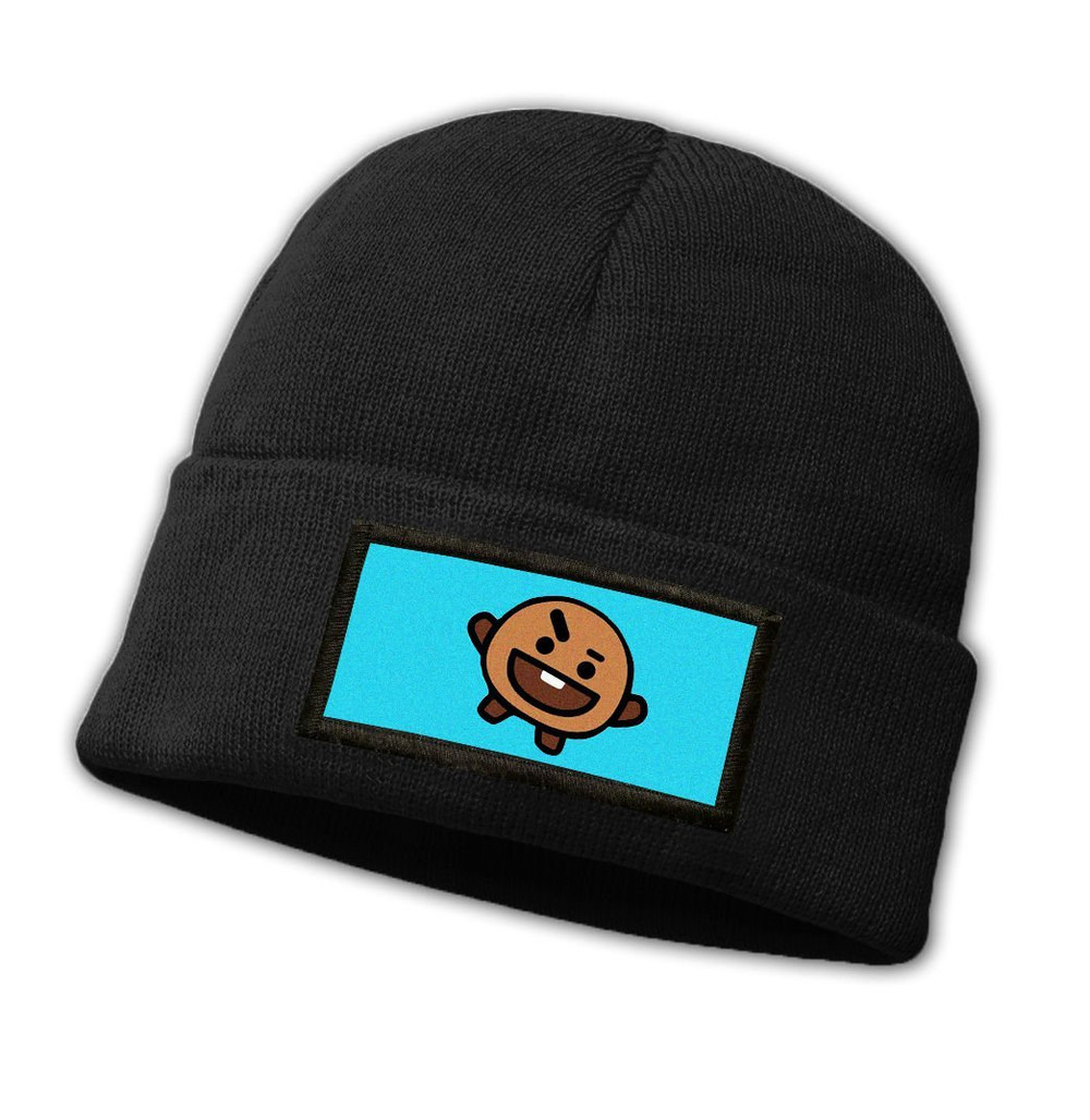 Czapka zimowa z naszywką BTS K-POP BT21 SHOOKY