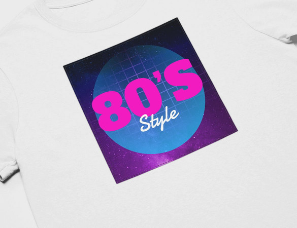 Koszulka z naszywką 80's Style