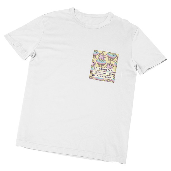 Koszulka z kieszonką BE A UNICORN 02