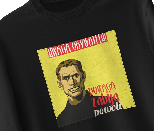 Bluza z naszywką PRL- powaga zabija