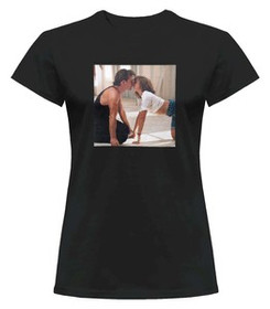 Bluzka damska z naszywką Dirty Dancing Kiss