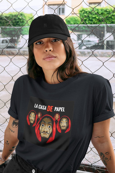 Koszulka z naszywką Dom z papieru 02