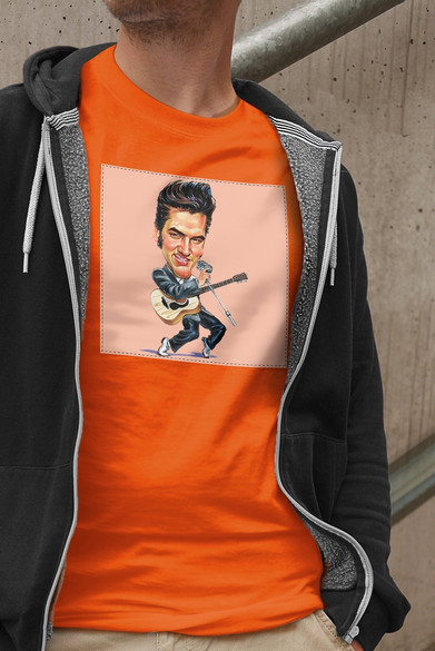 Koszulka z naszywką Elvis Presley 02