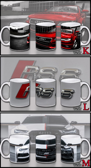 AUDI Zestaw poduszka kubek WZORY+GRATIS