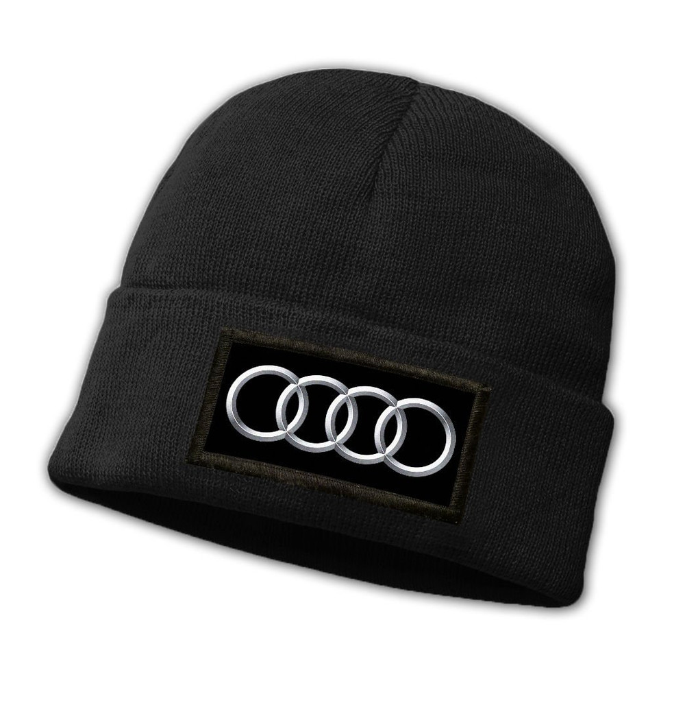 Czapka zimowa z naszywką AUDI