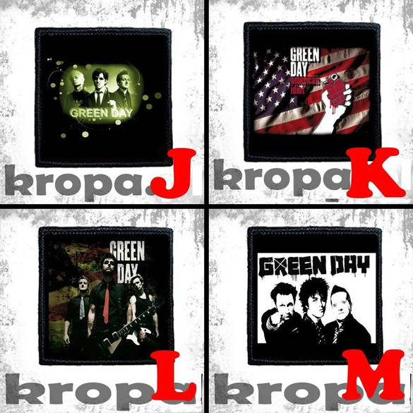 Naszywka GREEN DAY 8 X 8 cm Dużo Wzorów!