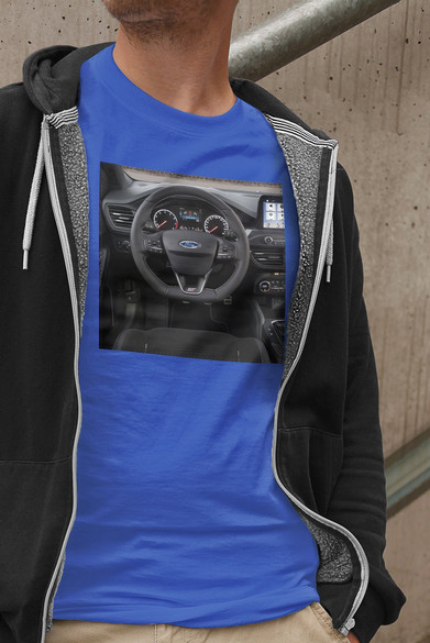 Koszulka z naszywką Ford kierownica